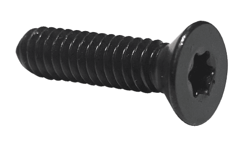 #6-32 x 1/4" Torx Drive 82 Degree Flat Head Machine Screw, 18-8 Stainless Steel, Black Oxide - FT (Box of 5,000)